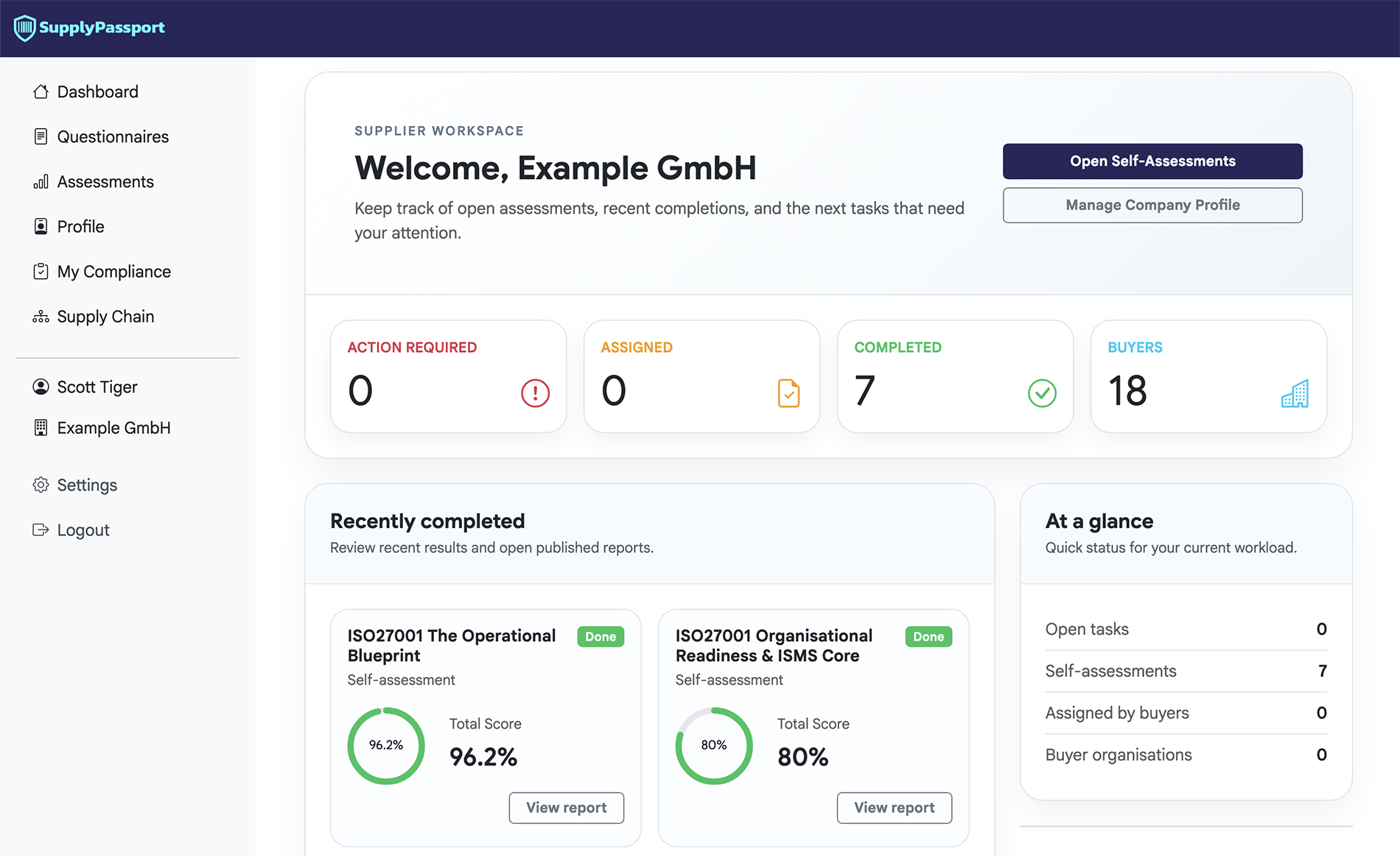 Supplier Dashboard